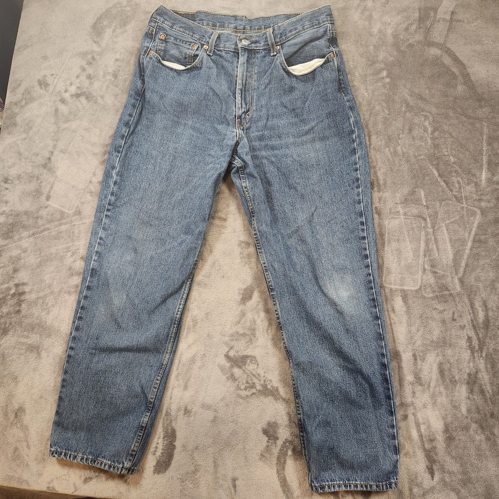 Levis 550 Jeans Mens 36x32 Blue Relaxed Fit Tapered Leg Denim
